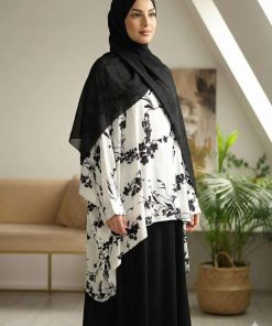 Floral Printed Premium Abaya Set